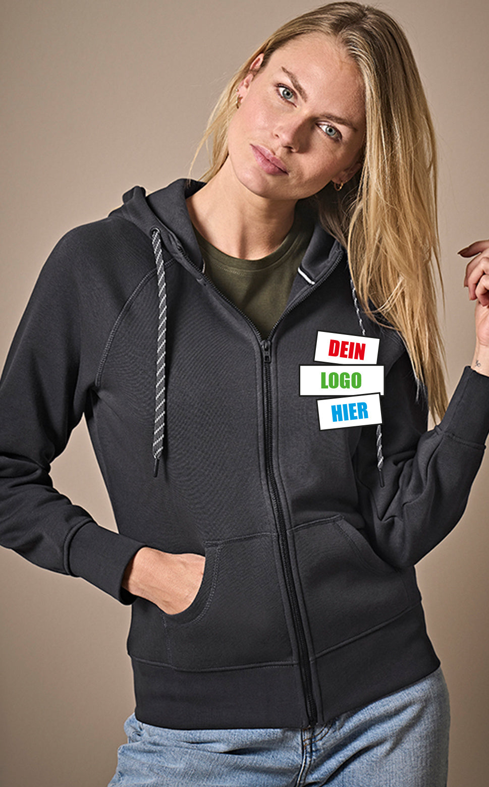 Women´s Fashion Full Zip Hood