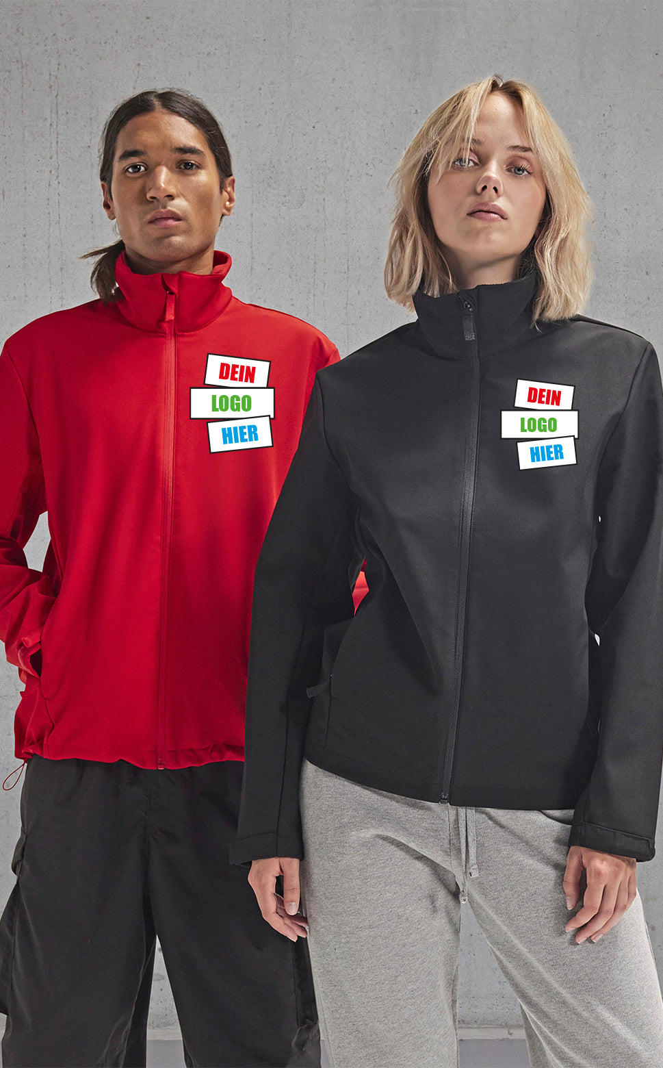 B&C Reset Softshell Jacke – Frontansicht | SHIRTPLUS