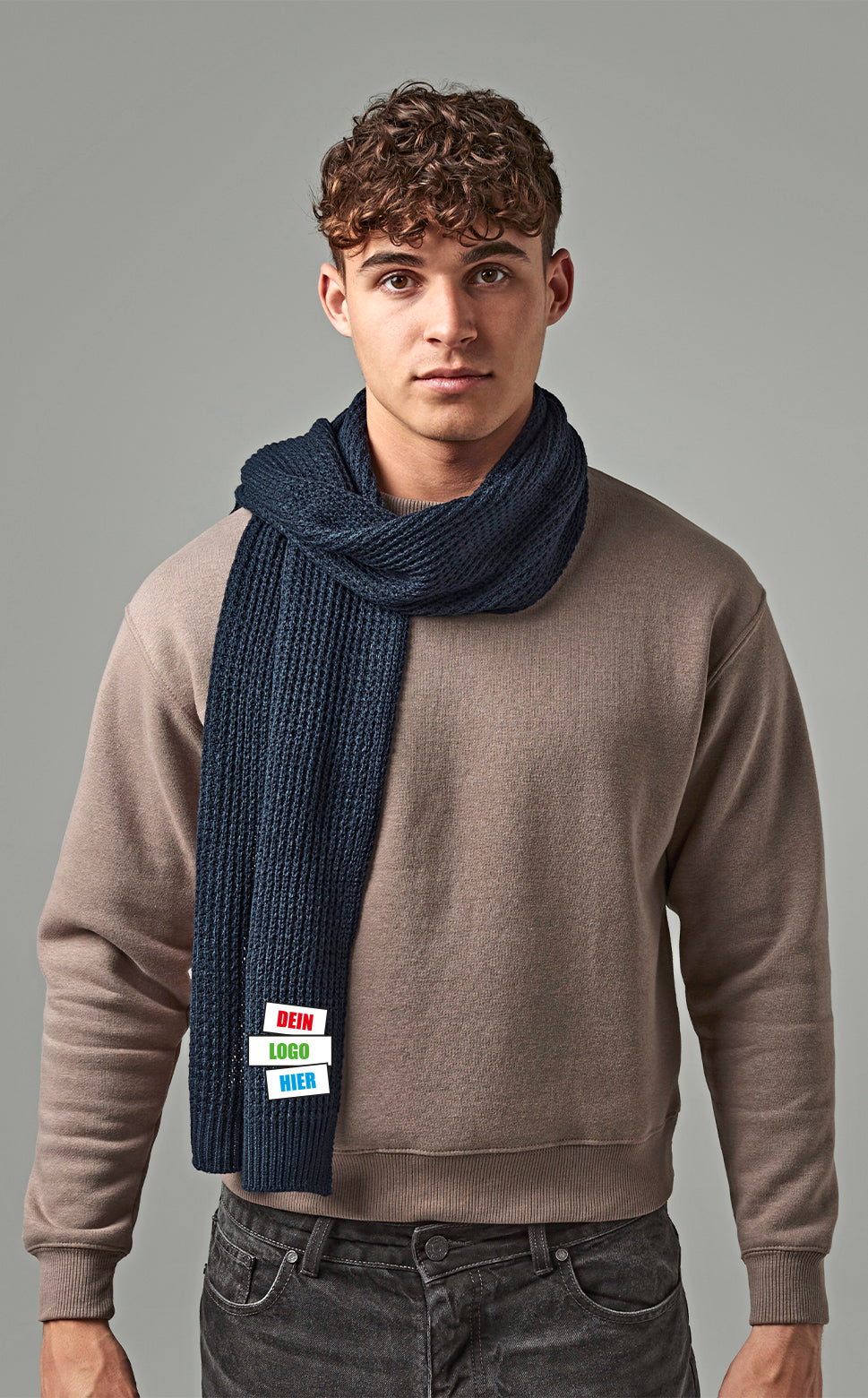 Classic Waffle Knit Scarf