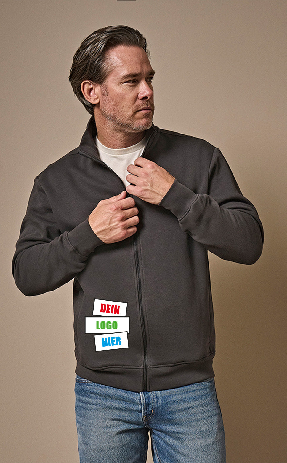 Full Zip Sweat Cardigan