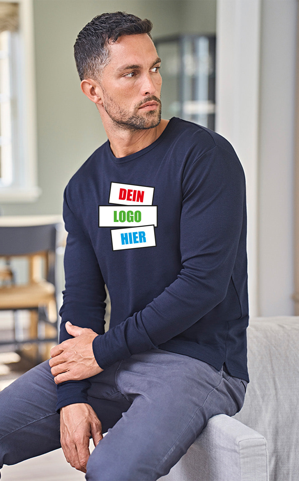 Men´s Long Sleeve Interlock Tee