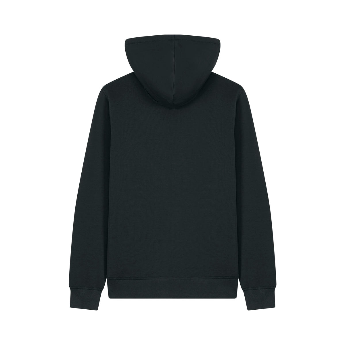 Zip Hoodie Mixer in Black – Rückansicht