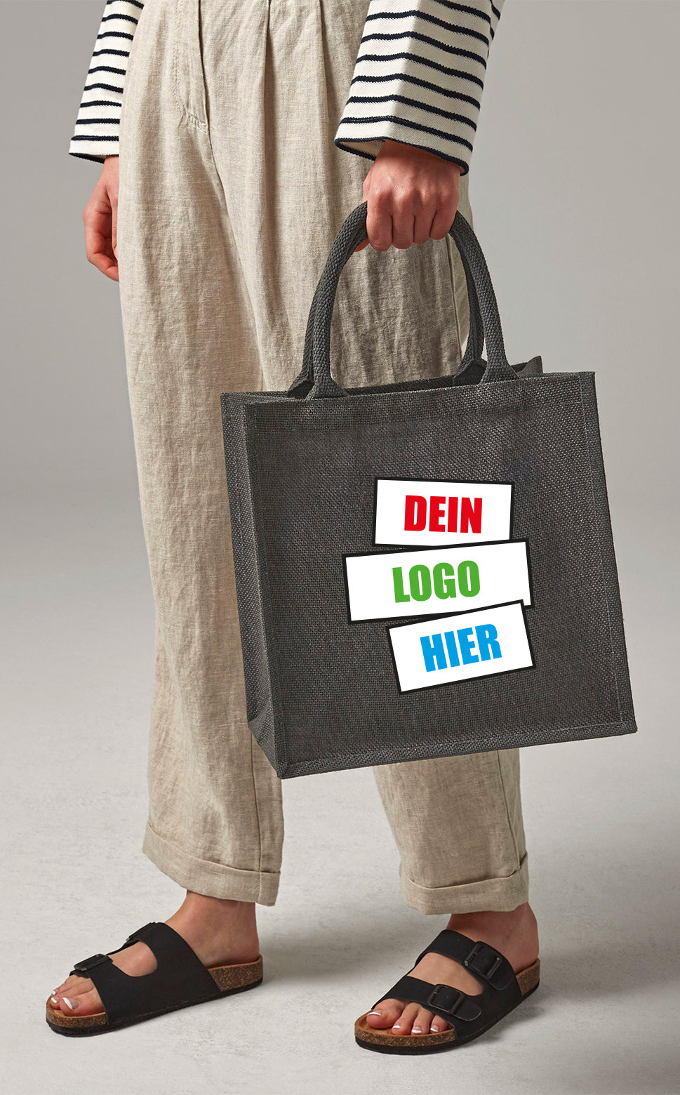 Tasche Jute Midi Shopper