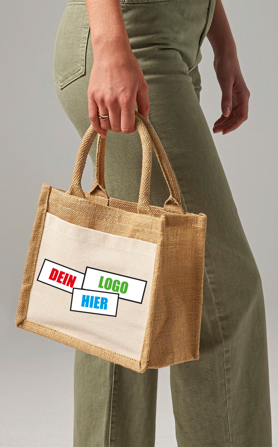 Tasche Cotton Pocket Jute Gift Bag