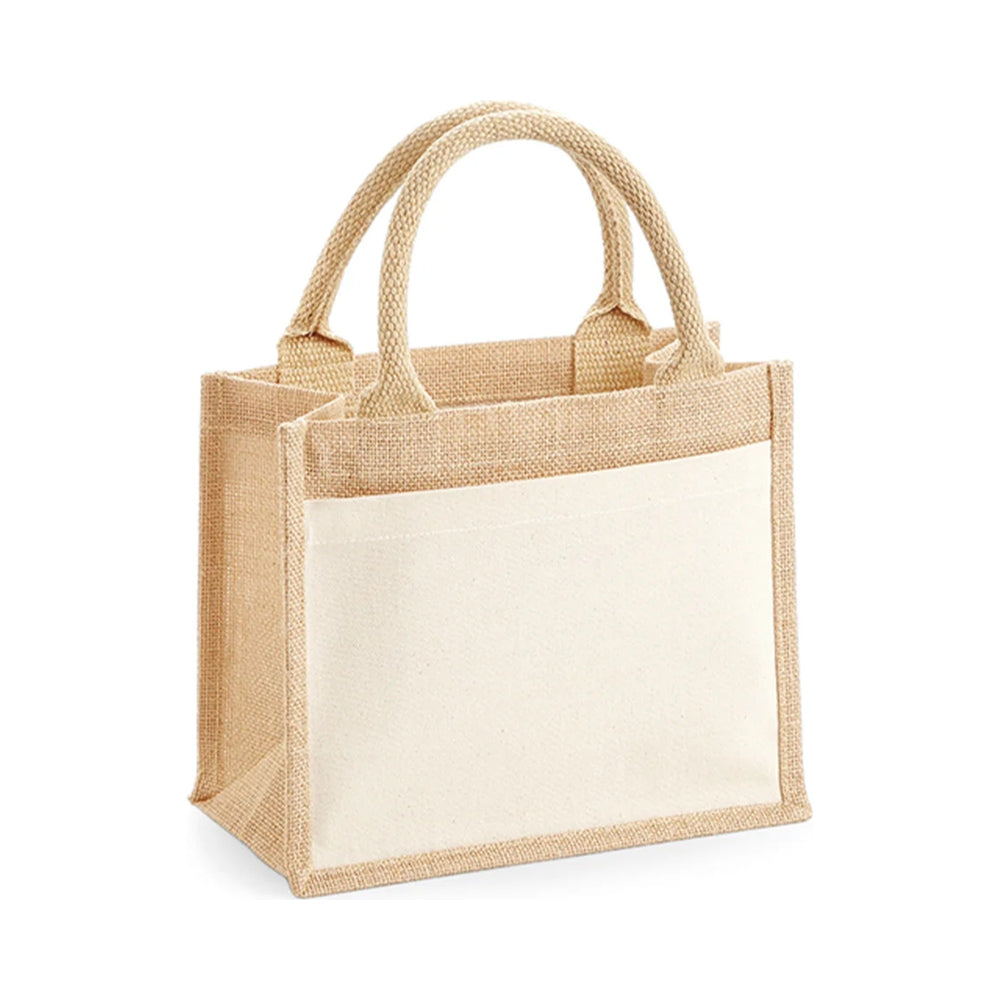 Tasche Cotton Pocket Jute Gift Bag