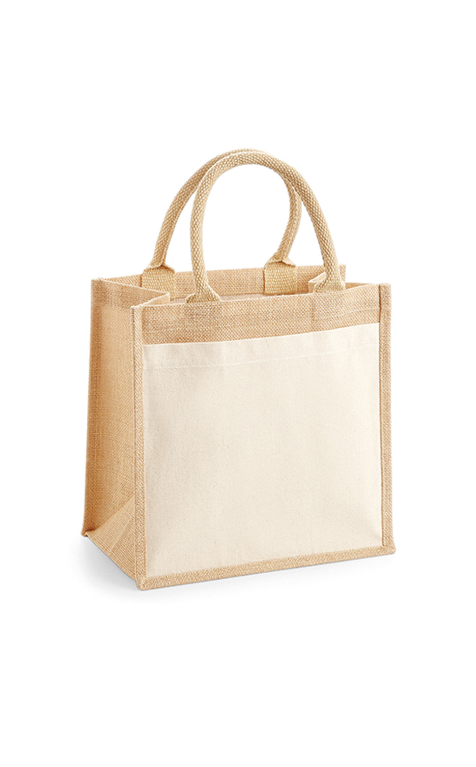 Cotton Pocket Jute Midi Bag