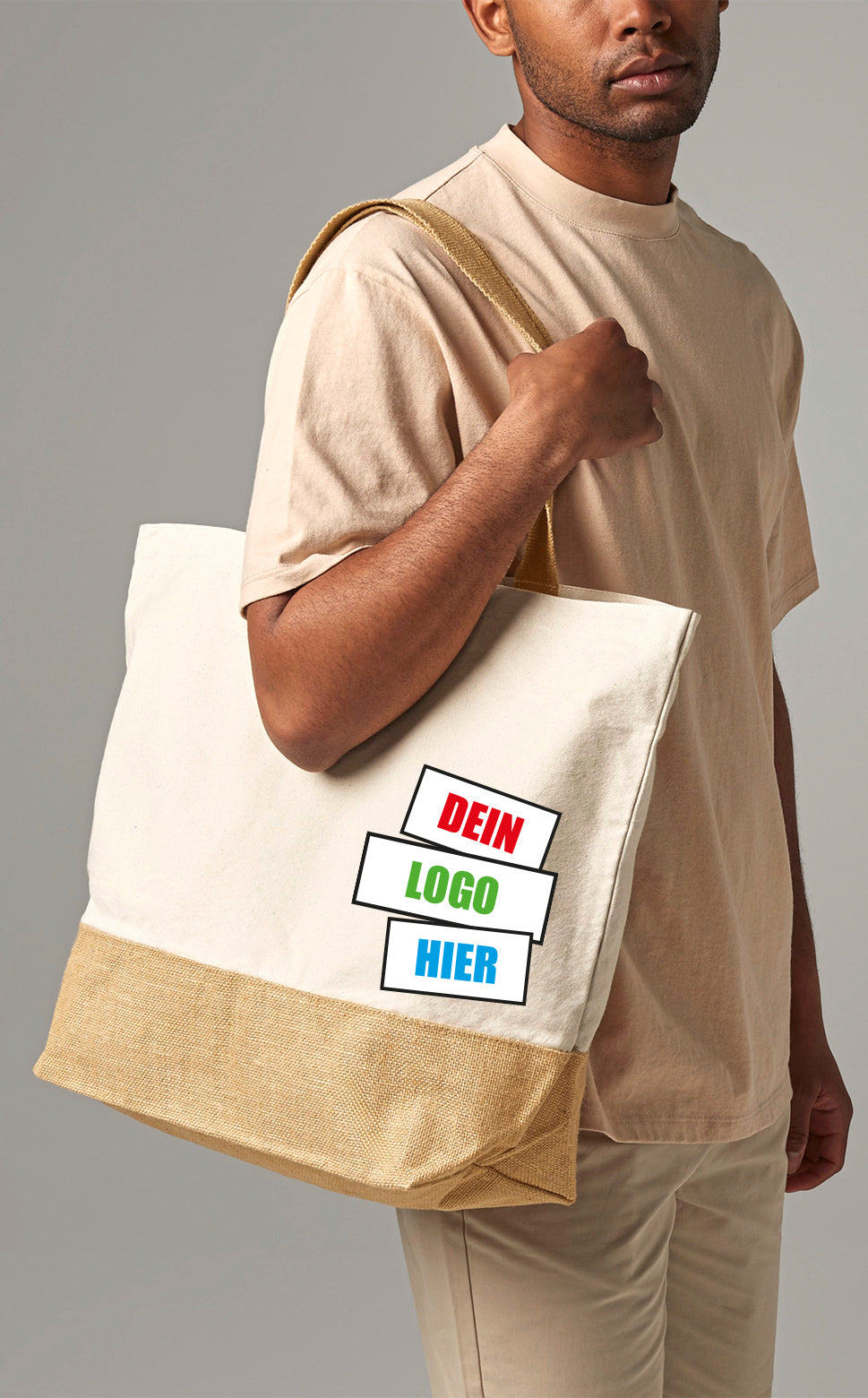 Jute Base Canvas Bag XL