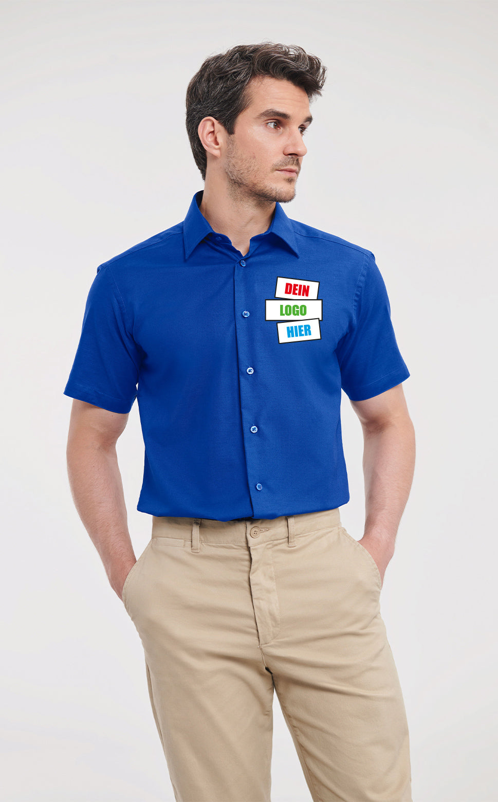 Men´s Short Sleeve Tailored Oxford Shirt
