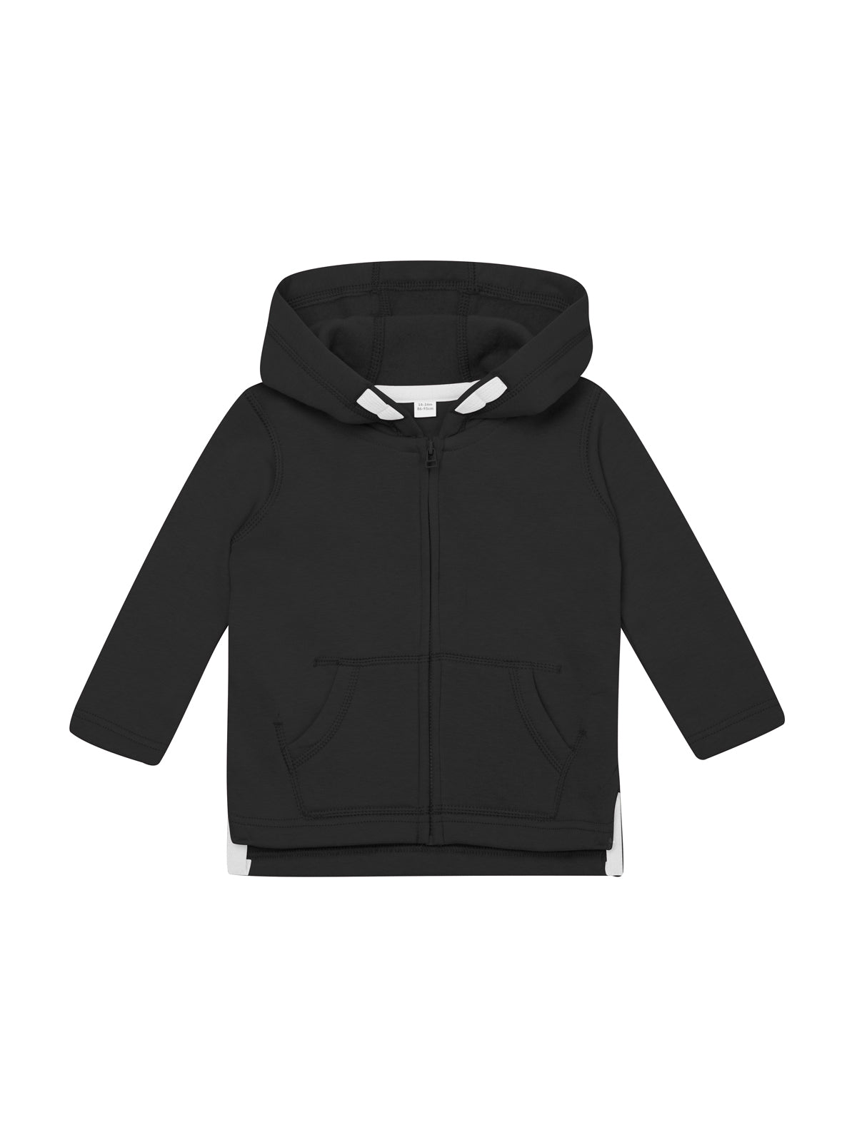 Zip Hoodie Baby Zipped Hoodie Black – Baby-Kapuzenjacke | SHIRTPLUS