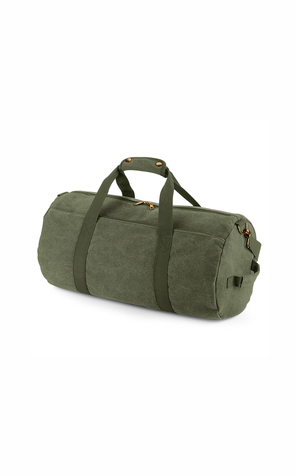 Vintage Canvas Barrel Bag