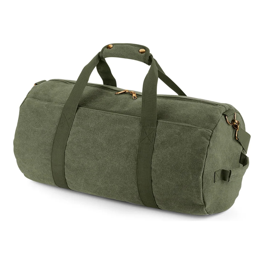 Tasche Vintage Canvas Barrel Bag