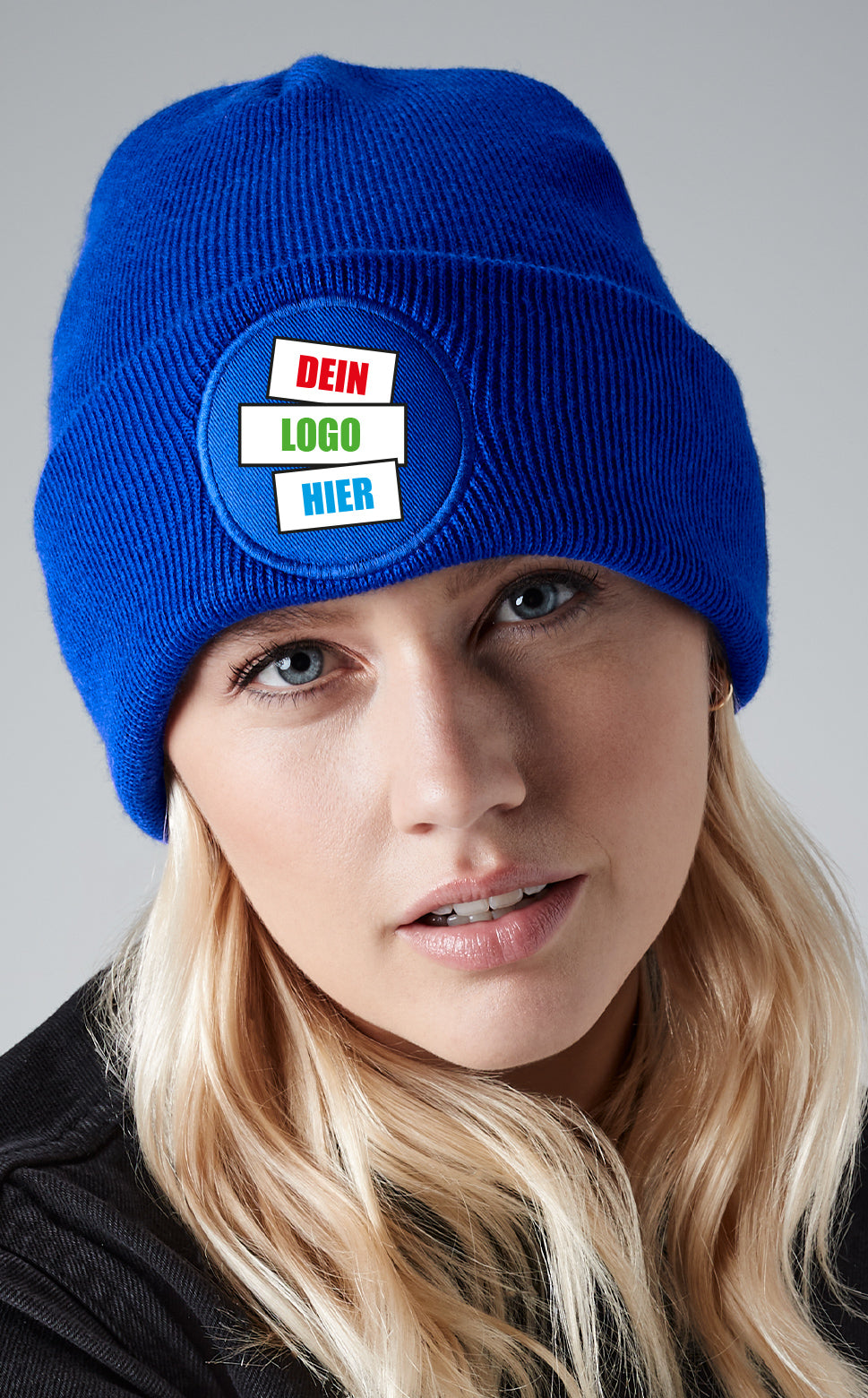 Hat Circular Patch Beanie