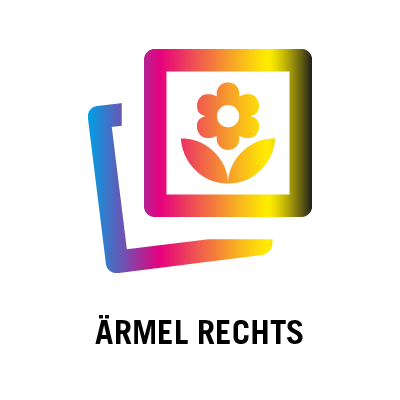 Digitaldruck Ärmel rechts (bis 12 cm x 12 cm)