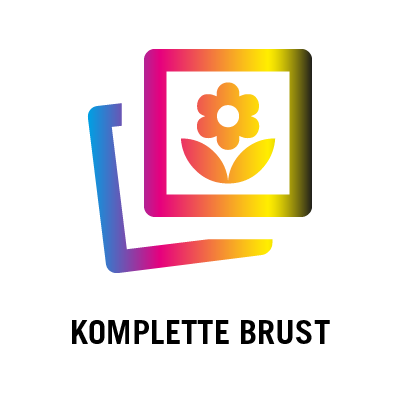 Digitaldruck komplette Brust (bis 24 cm x 38 cm)