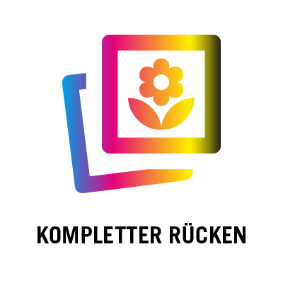 Digitaldruck kompletter Rücken (bis 24 cm x 38 cm)