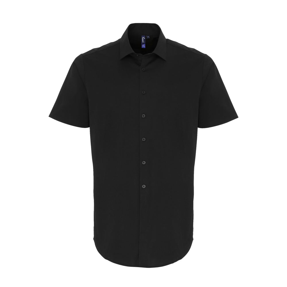 Hemd Men´s Stretch Fit Poplin Short Sleeve Cotton Shirt