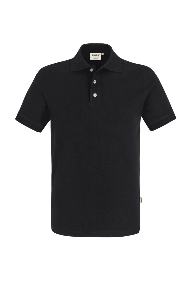 Poloshirt HAKRO Stretch Polo 822 in Schwarz – Vorderansicht