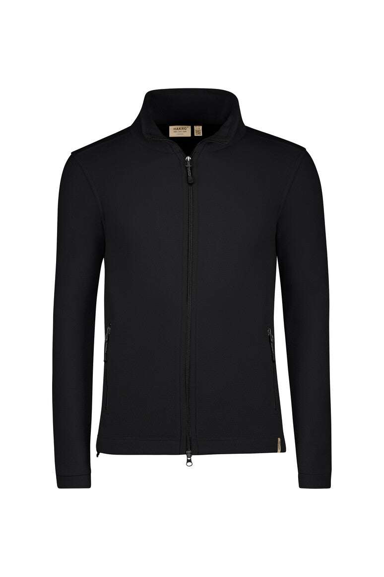 HAKRO Fleecejacke 846 in Schwarz – Vorderansicht