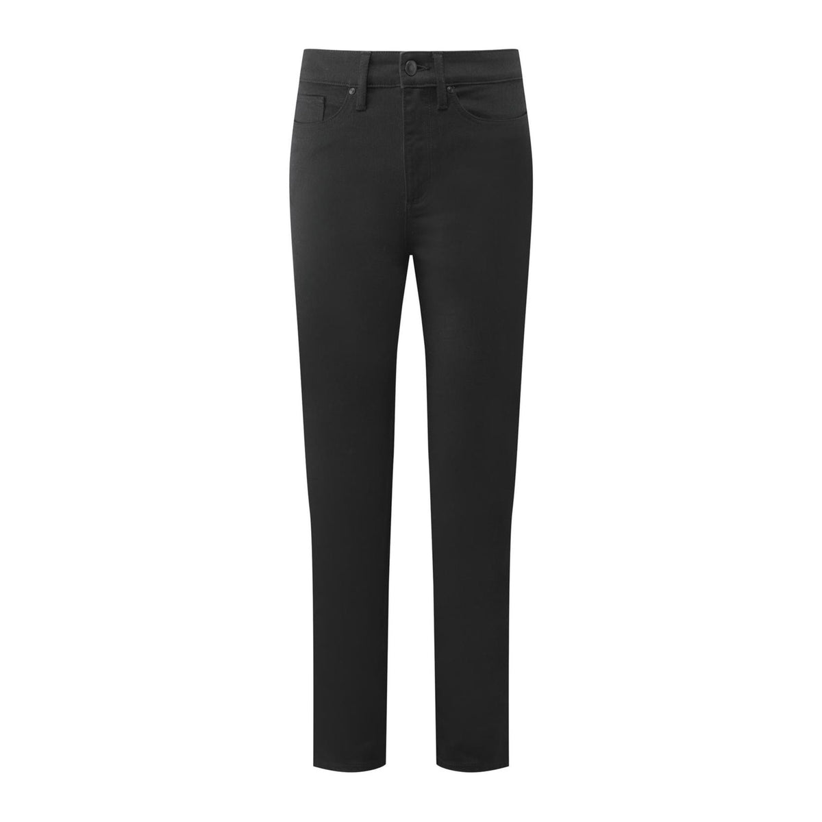 Jeans Premier Workwear Workready Women´s Straight Leg Jeans in Black – front view