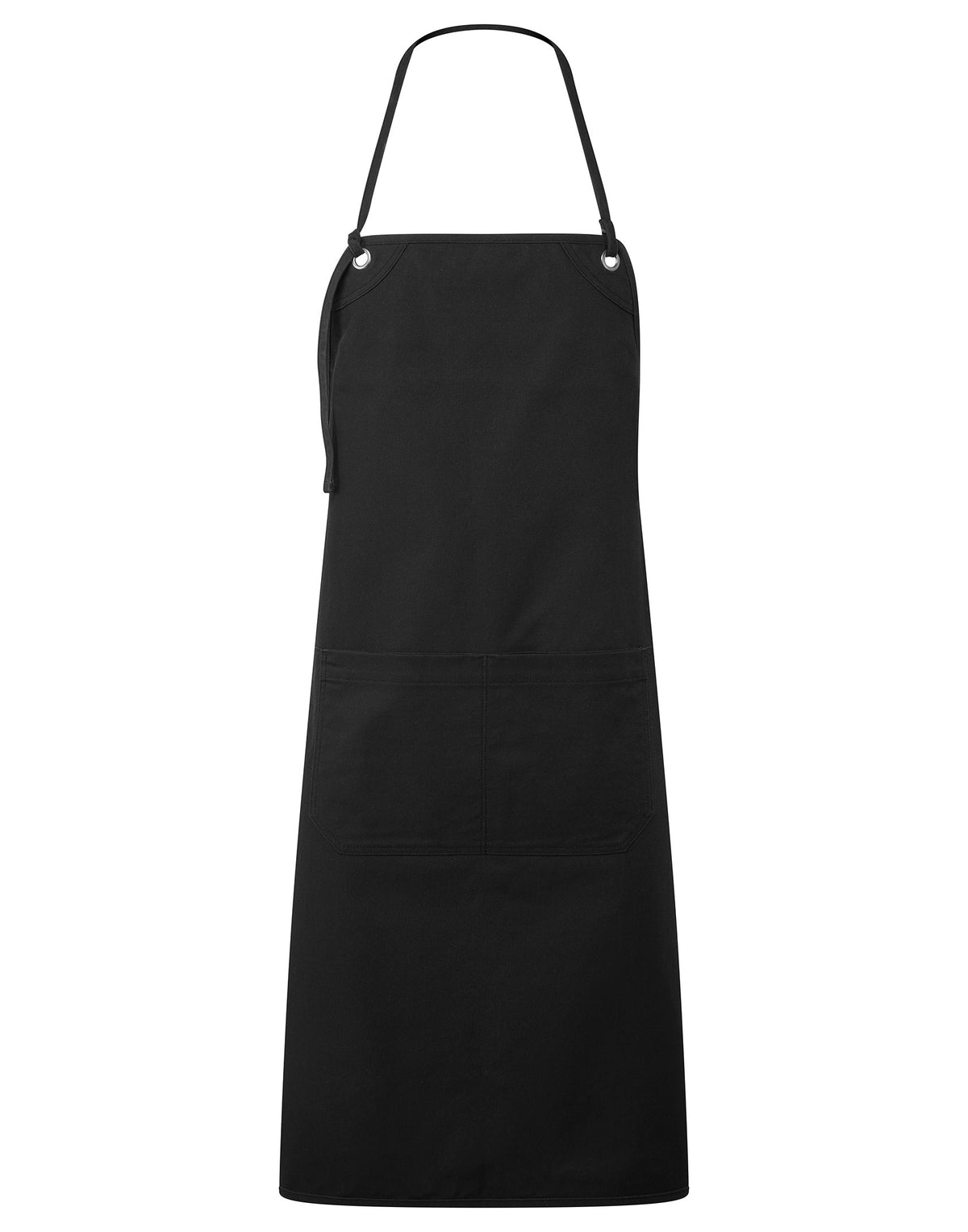 Latzschürze Premier Workwear Artisan´s Choice Canvas Apron in Black – Vorderansicht