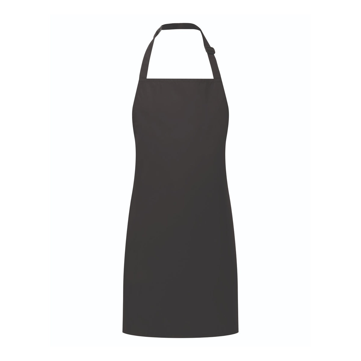 Bib apron Premier Workwear Childrens´ Waterproof Apron in Black – front view