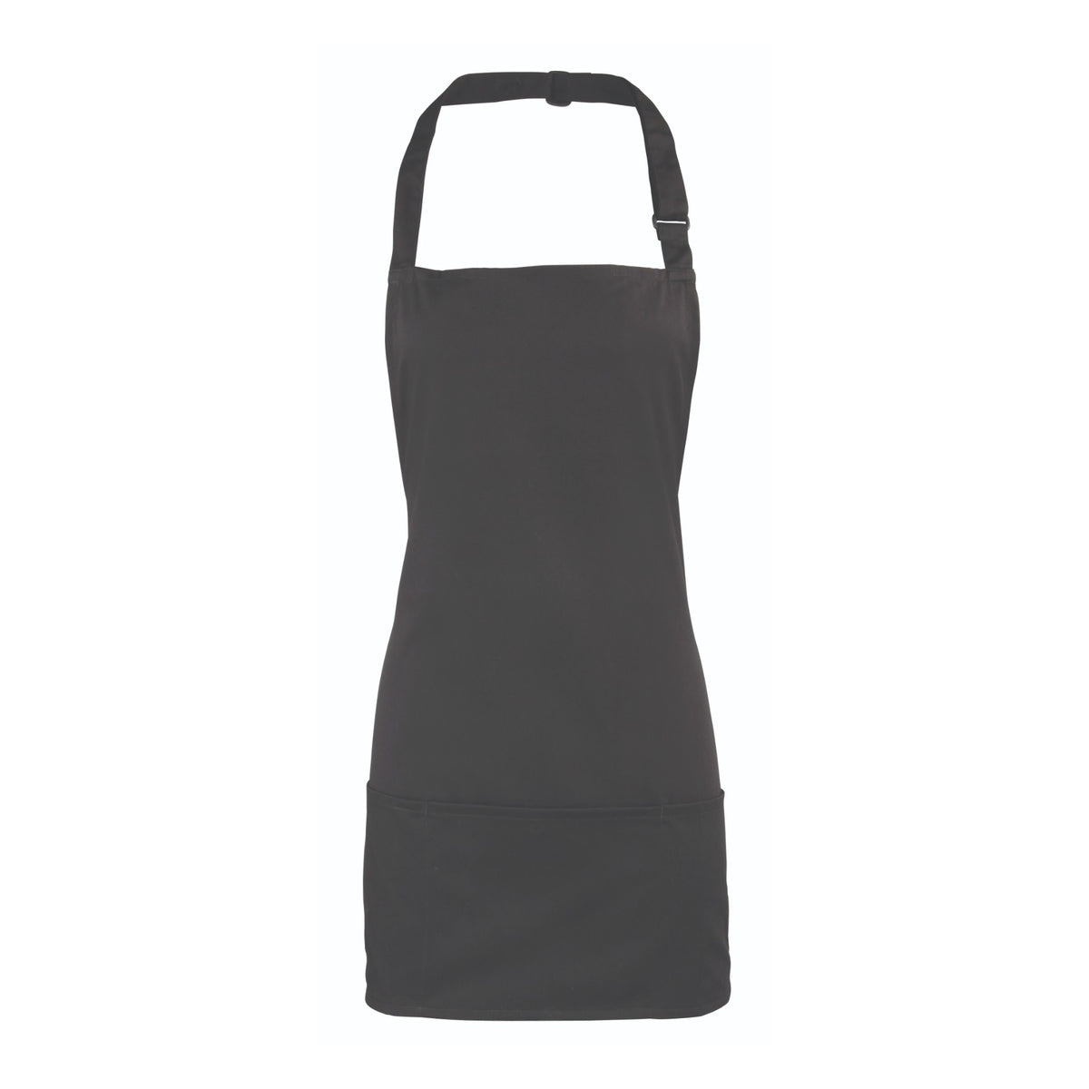 Bib apron Premier Workwear Colours 2 in 1 Apron in Black – front view
