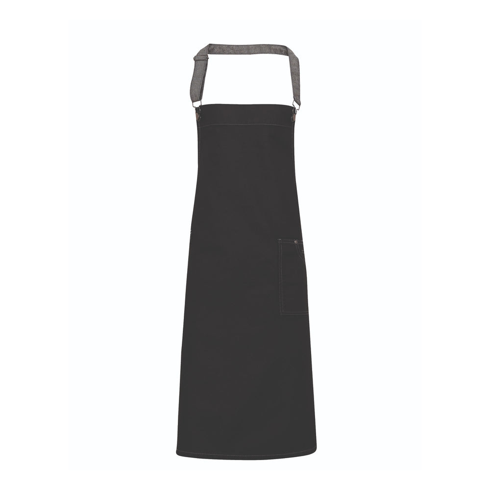 Latzschürze District Waxed Look Denim Bib Apron