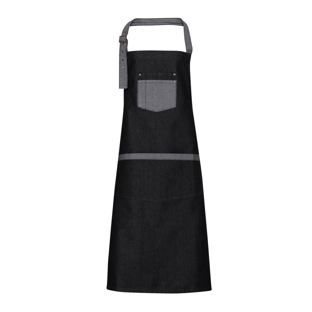 Latzschürze Domain Contrast Denim Bib Apron