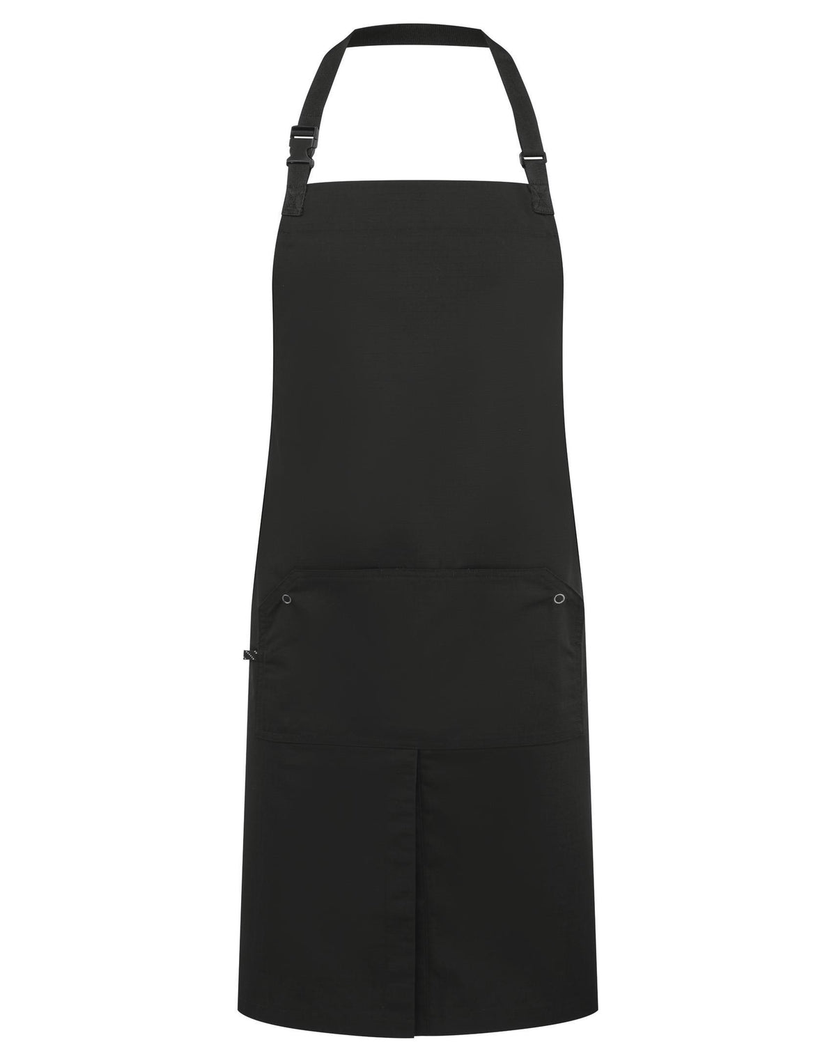 Latzschürze Premier Workwear Utility 2.0 Ripstop Apron in Black – Vorderansicht