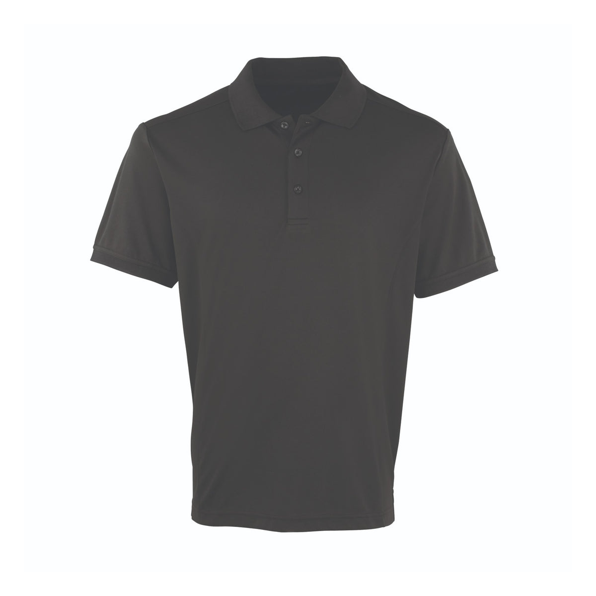 Polo shirt Premier Workwear Men´s Coolchecker® Piqué Polo in Black – front view