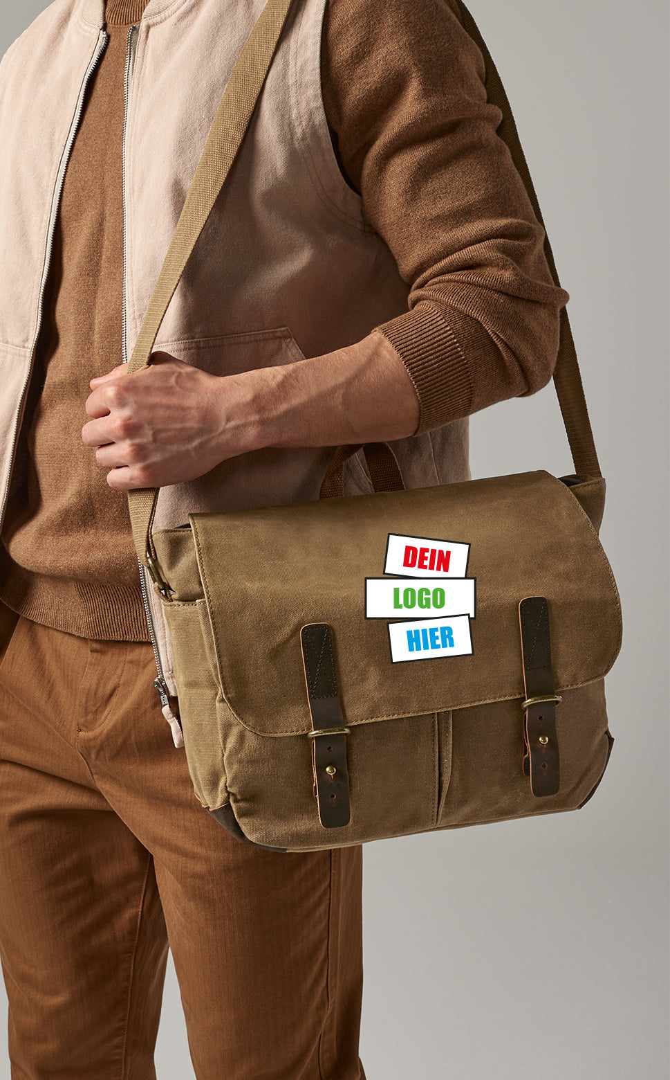 Heritage Waxed Canvas Messenger