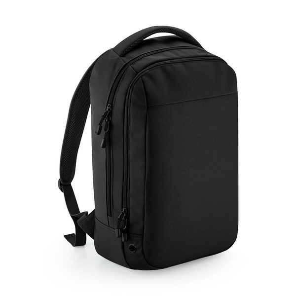 Rucksack BagBase Athleisure Sports Backpack in Black / Black – Vorderansicht
