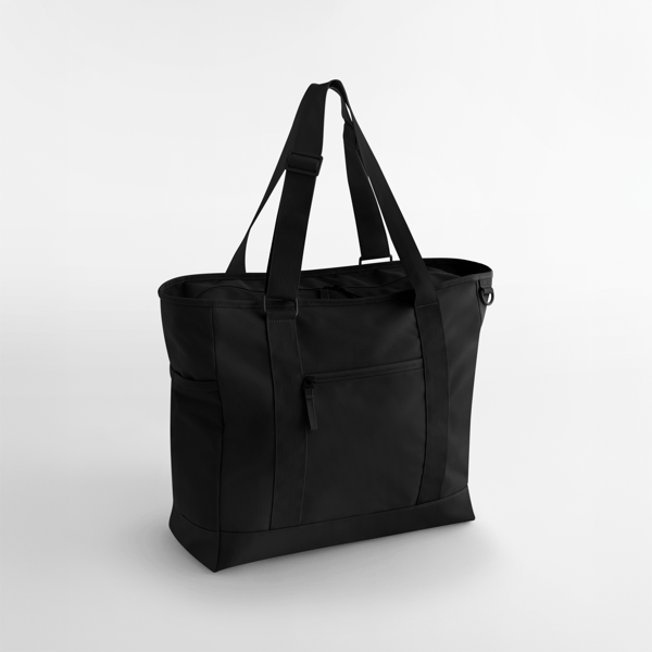 Tragetasche BagBase Circuit Gym Tote in Black – Vorderansicht