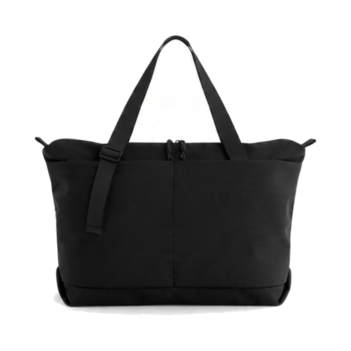 Tragetasche BagBase Minimal Lifestyle Tote Bag in Black – Vorderansicht