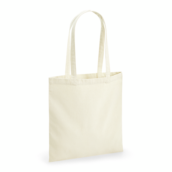 Baumwolltasche Westford Mill Revive Recycled Bag in Natural – Vorderansicht