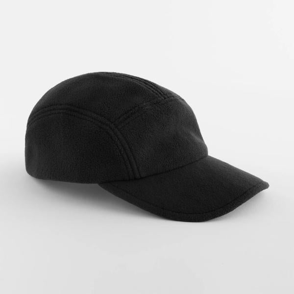 Cap Beechfield Recycled Fleece 5 Panel in Black – Produktansicht