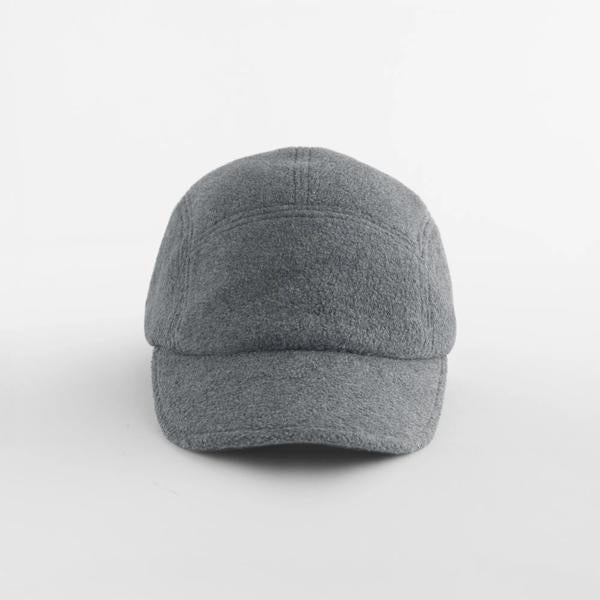 Cap Beechfield Recycled Fleece 5 Panel in Charcoal – Vorderansicht