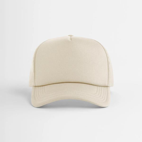 Cap Beechfield Classic Foam Trucker in Stone – Vorderansicht