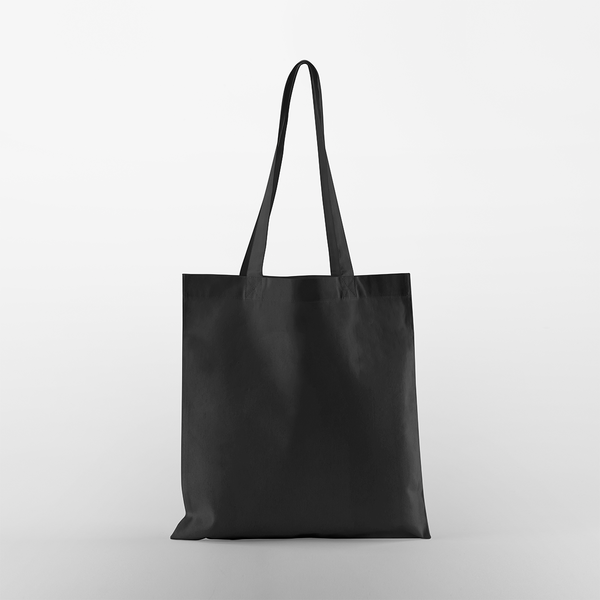 Baumwolltasche Westford Mill Organic Cotton InCo. Bag For Life in Black – Vorderansicht