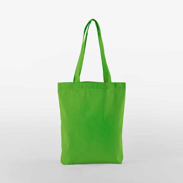 Tragetasche Westford Mill EarthAware® Organic Twill Bag in Apple Green – Vorderansicht