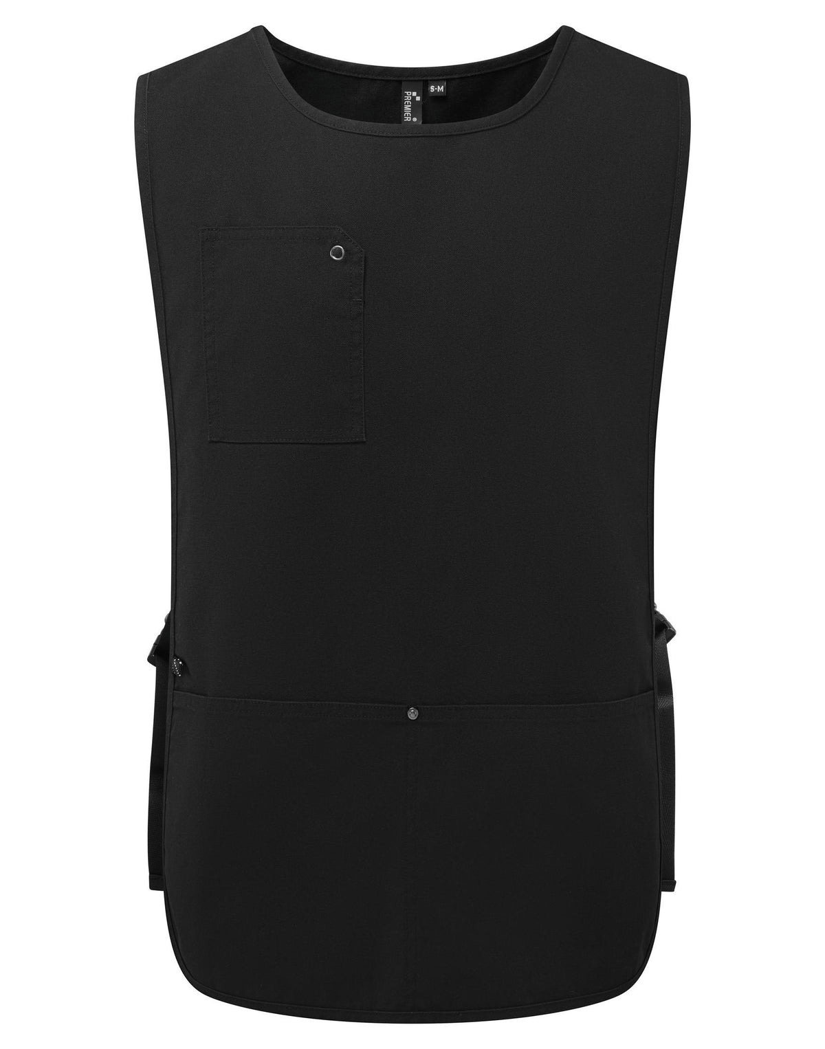 Westenschürze Premier Workwear Utility 2.0 Vest Apron in Black – Vorderansicht