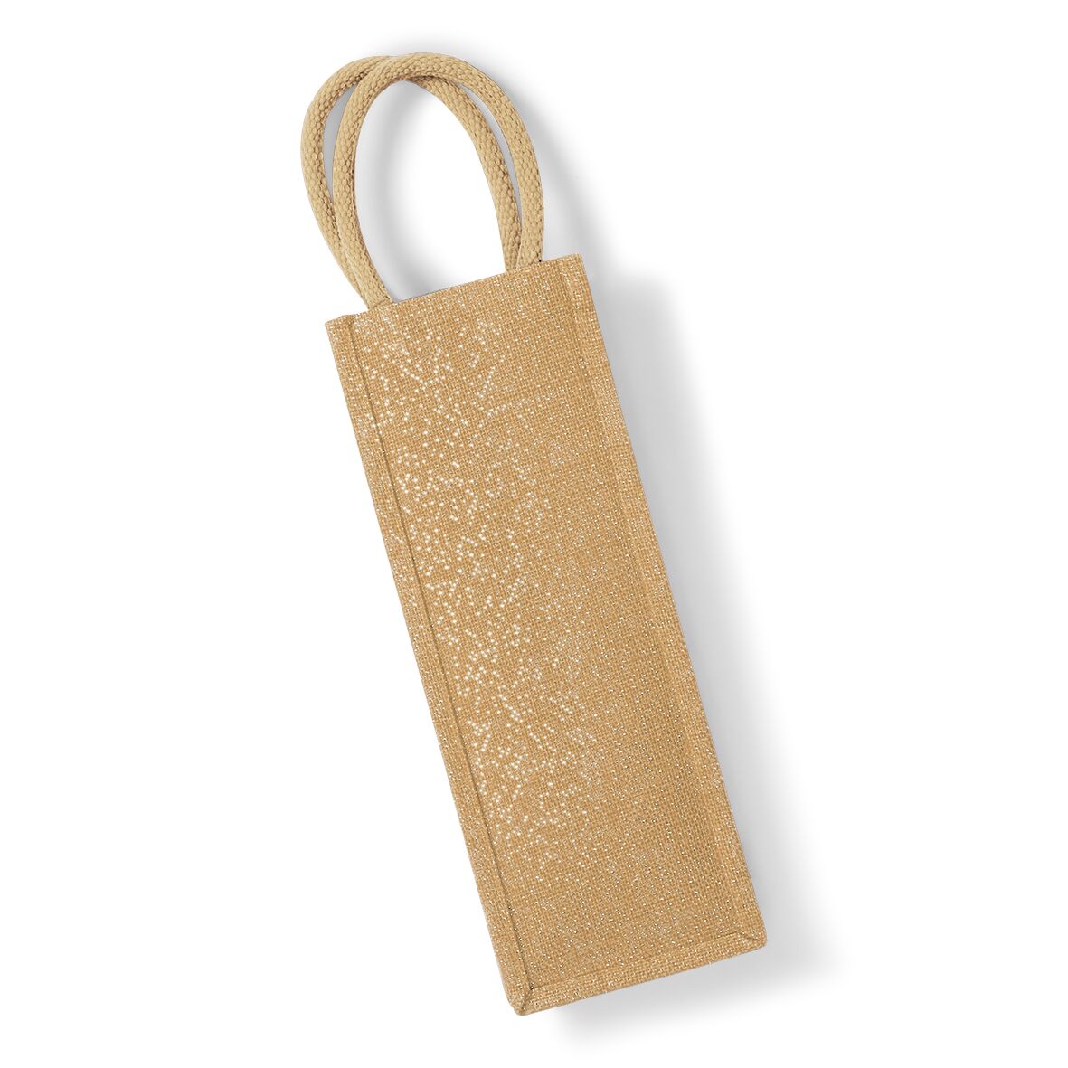 Tasche Shimmer Jute Bottle Bag-Natural Gold