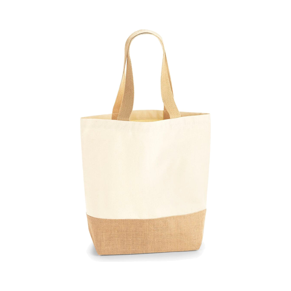 Tasche Jute Base Canvas Shopper in Natural