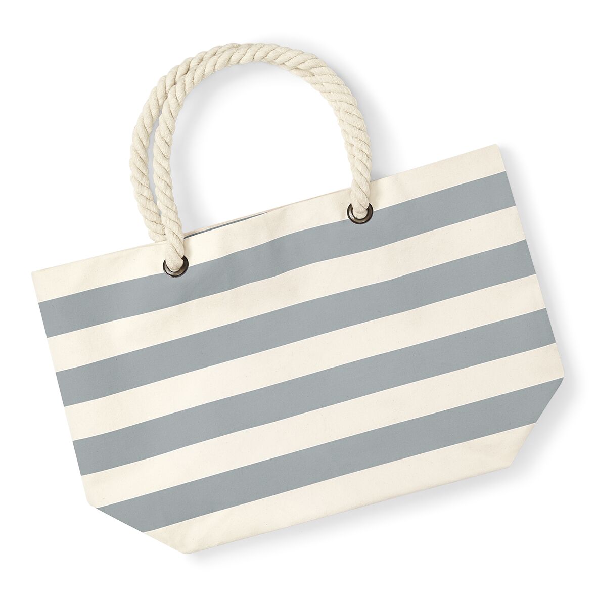 Tragetasche Nautical Beach Bag-Natural Grey