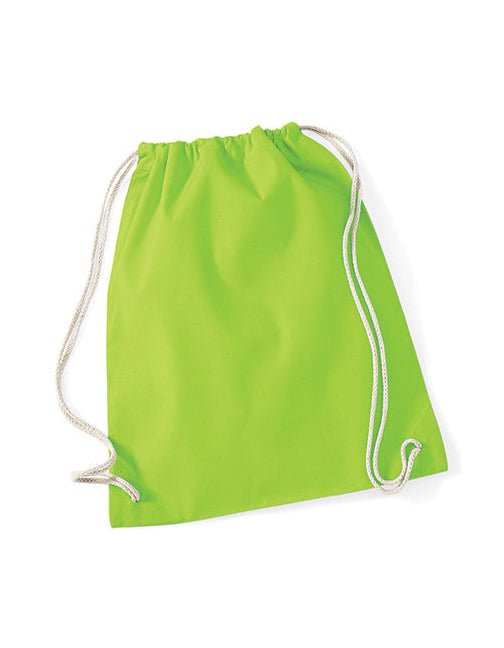 Cotton Gymsac-Lime Green