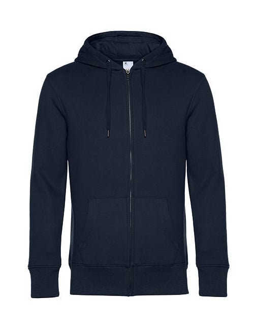 KING Zipped Hood Jacket-Navy Blue