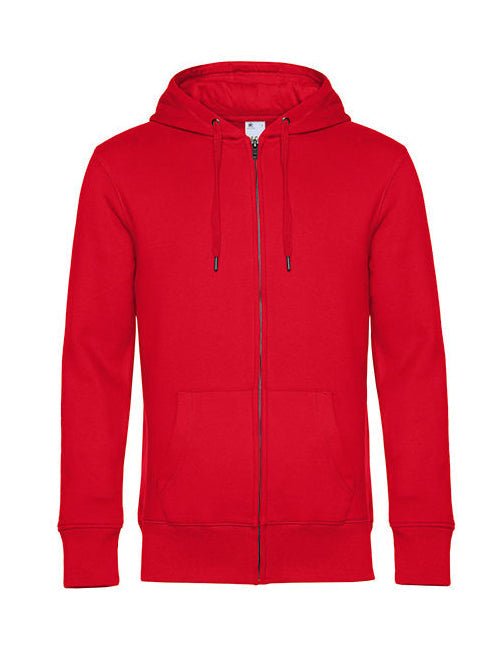 KING Zipped Hood Jacket-Red