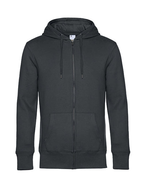 KING Zipped Hood Jacket-Asphalt