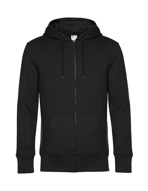 KING Zipped Hood Jacket-Black Pure