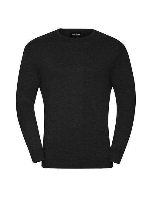 Men´s Crew Neck Knitted Pullover-Black